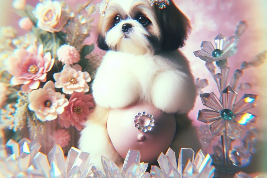 Shih Tzu Dog Giving Birth Pregnancy