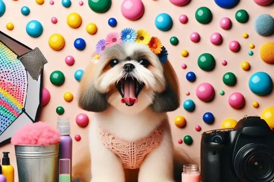 dog shih tzu barking
