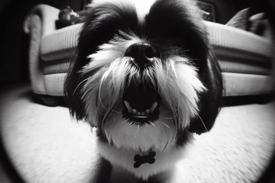 Shih Tzu nipping
