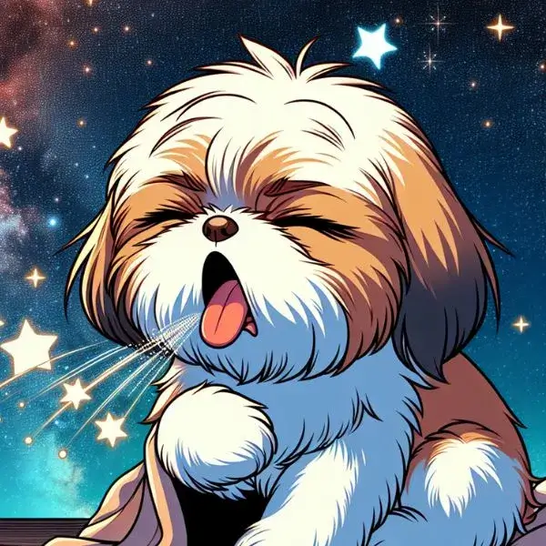 shih tzu has a cold